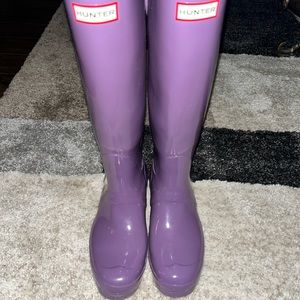 Purple Tall Hunter Boots